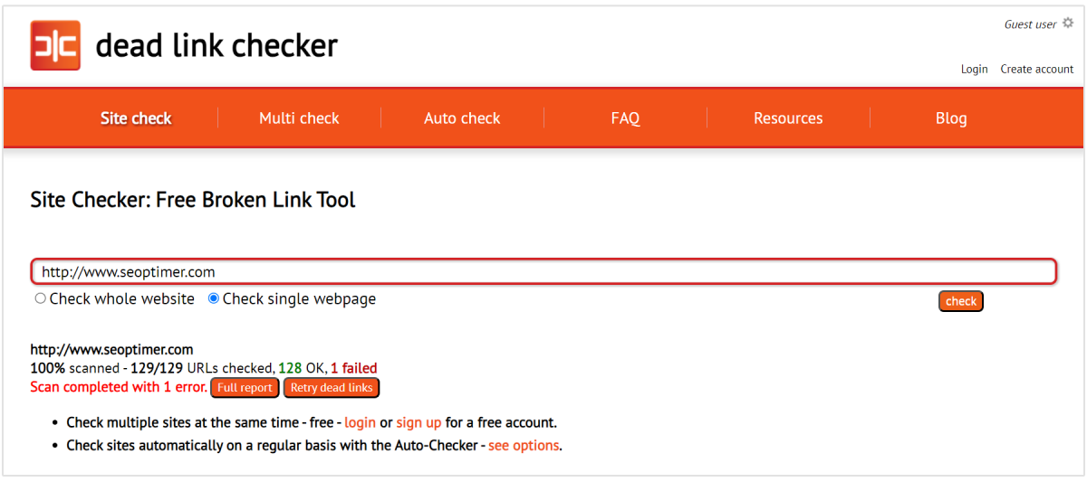 dode link checker